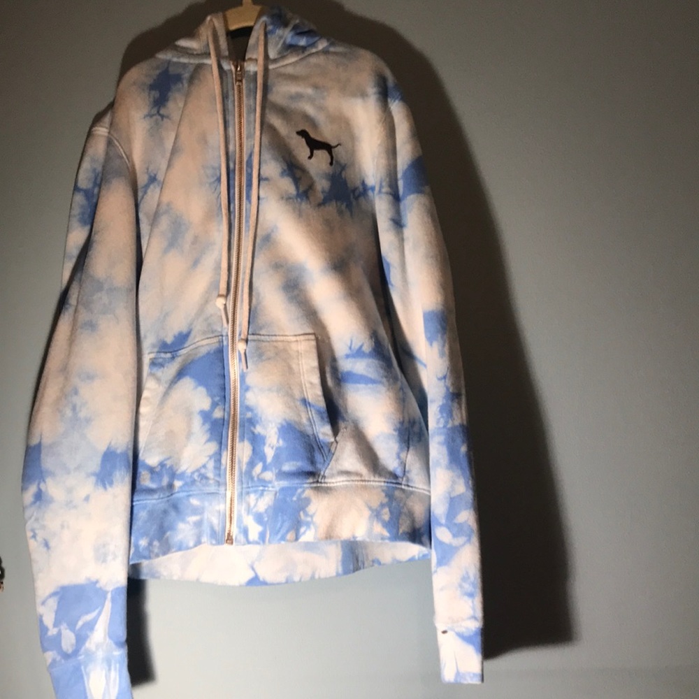 Blue and white jacket